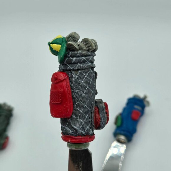 Golf Theme Cheese Spreaders – Set of 3 Golf Bag Butter Knives – Golf Party Decor - Picture 3 of 9